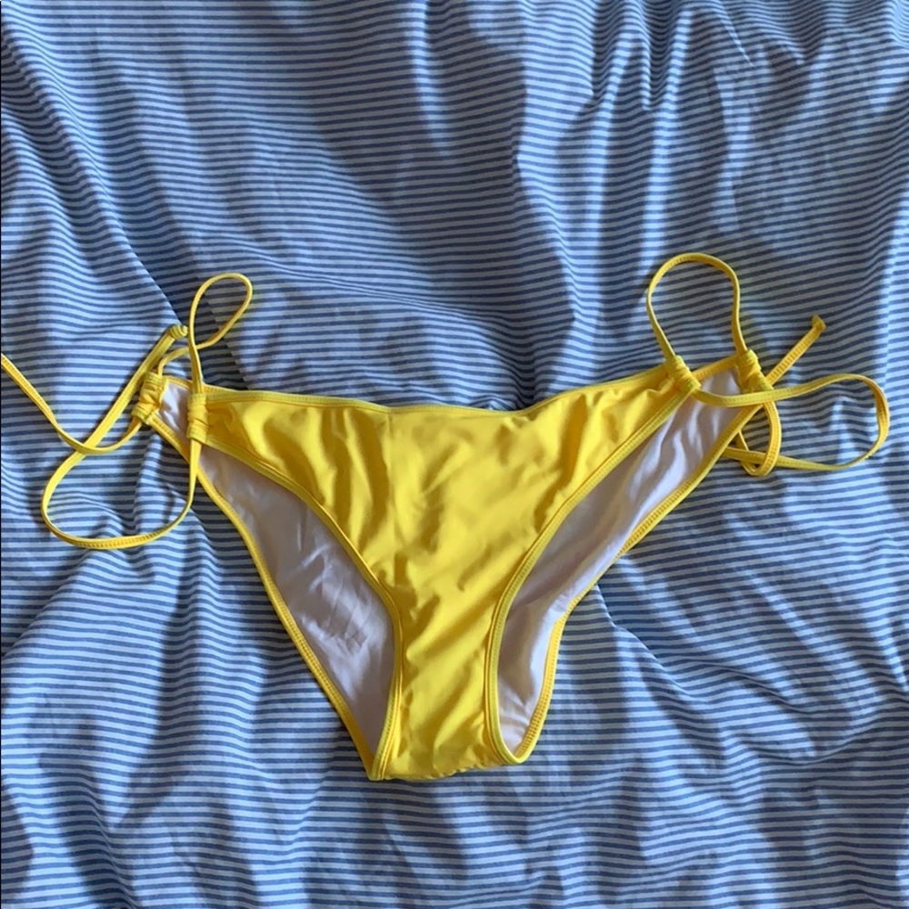 NEW w tag- Bright yellow bikini bottom - large